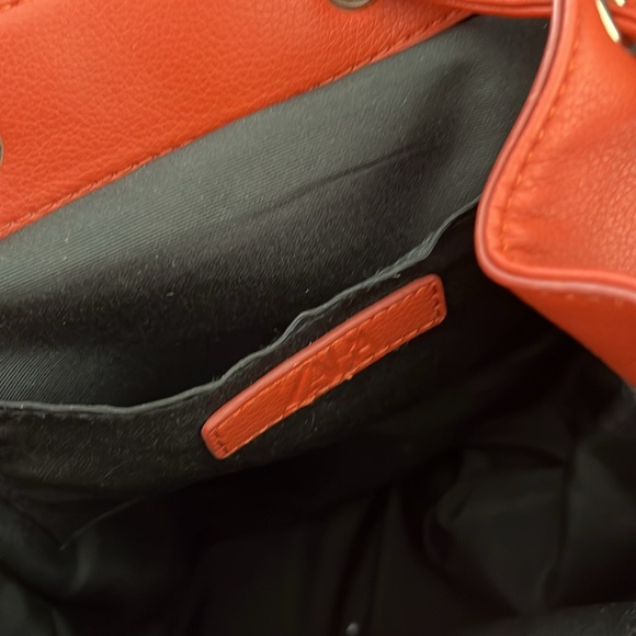 Zara faux leather/suede orange backpack - Picture 9 of 11